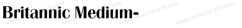Britannic Medium字体转换